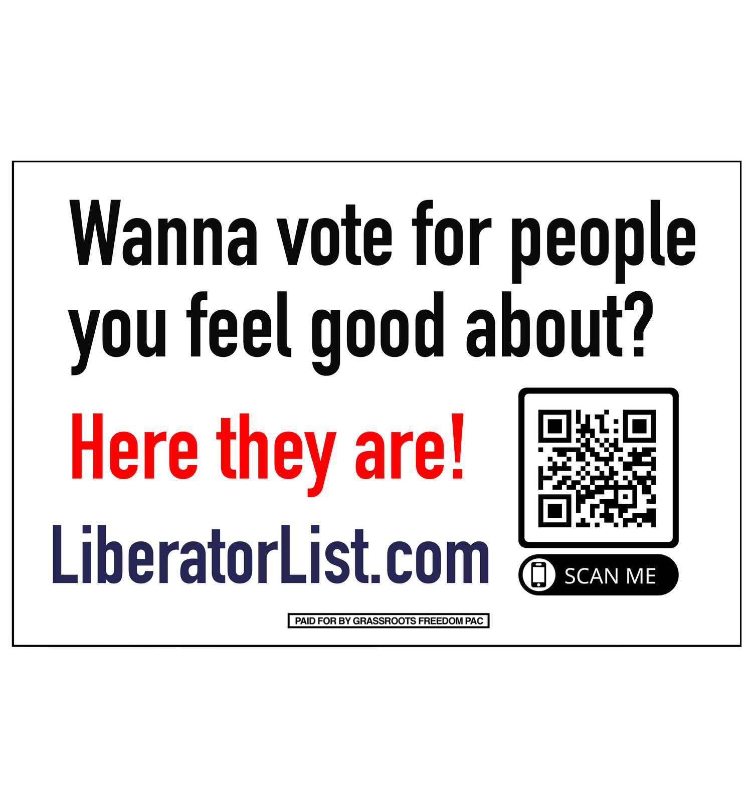 Liberator List Promotional Items